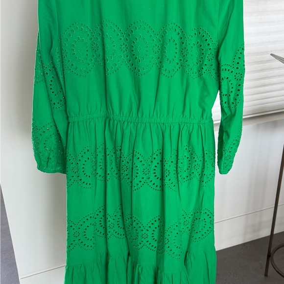 Talbots EYELET PUFF SLEEVE POPLIN SHIRTDRESS - Size 6 - Picture 3 of 4